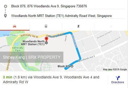 Blk 876 Woodlands Avenue 9 (Woodlands), HDB 5 Rooms #179788312